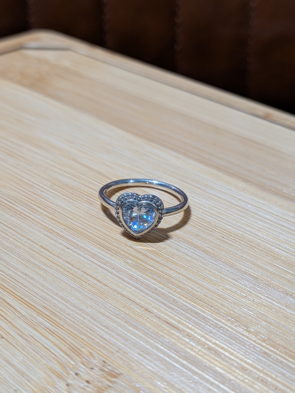 Pandora: Heart Shaped Ring - Size 7.5